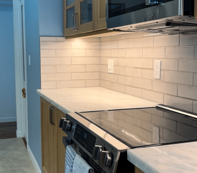 Modern Kitchen Remodel Modern Kitchen Remodel San Diego with Subway Tile Backsplash and Stainless Range